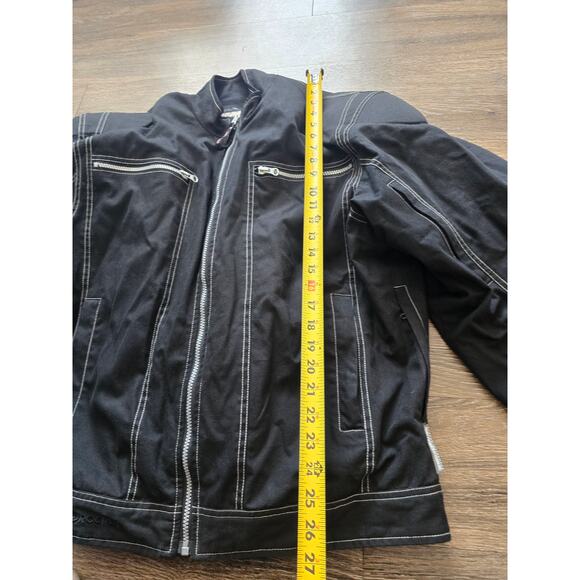 Joe Rocket Men’s L Black Motorcycle Jacket Armor Touring Safety Gear Korean Made - Picture 9 of 12